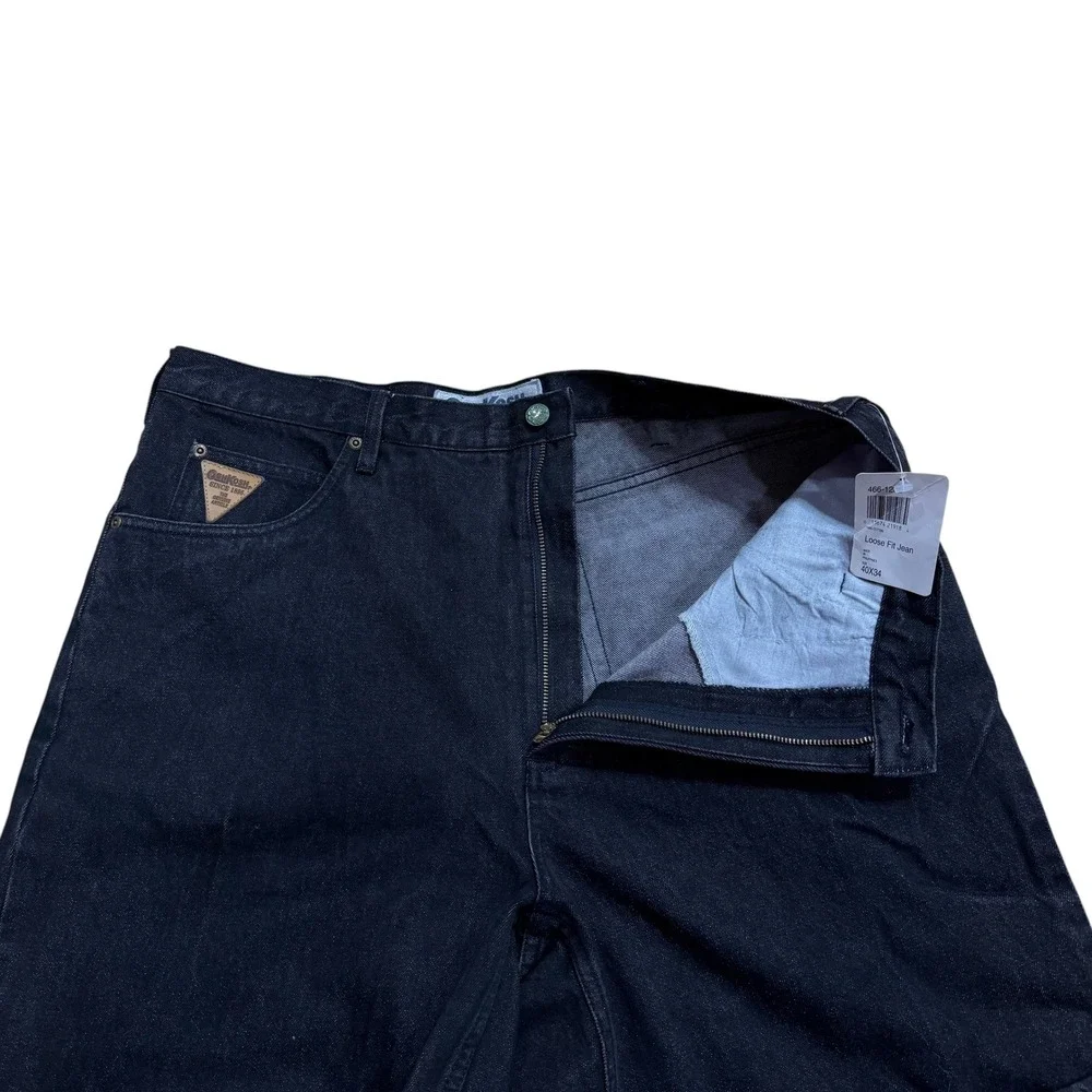 Lot of 2 OshKosh B'Gosh Mens Loose Fit Jeans Black Denim 40x34 NWT 466-1232